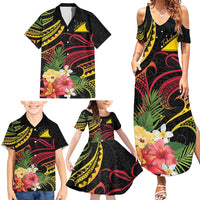 Personalised Tokelau Tropical Flowers Family Matching Summer Maxi Dress and Hawaiian Shirt Reggae Polynesian Art Vibe LT9 - Polynesian Pride