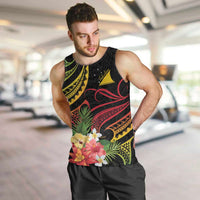 Personalised Tokelau Tropical Flowers Men Tank Top Reggae Polynesian Art Vibe LT9 Reggae - Polynesian Pride