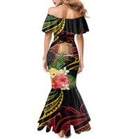 Personalised Tokelau Tropical Flowers Mermaid Dress Reggae Polynesian Art Vibe LT9 - Polynesian Pride