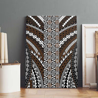 Brown Tongan Polynesian Tribal Canvas Wall Art - Polynesian Pride
