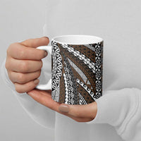 Brown Tongan Polynesian Tribal Ceramic Mug - Polynesian Pride