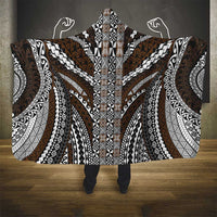 Brown Tongan Polynesian Tribal Hooded Blanket LT9 - Polynesian Pride