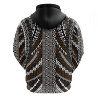 Brown Tongan Polynesian Tribal Hoodie - Polynesian Pride