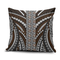 Brown Tongan Polynesian Tribal Pillow Cover - Polynesian Pride