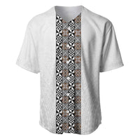 Light Gray Tongan Polynesian Tribal Baseball Jersey - Polynesian Pride