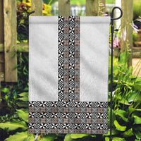 Light Gray Tongan Polynesian Tribal Garden Flag - Polynesian Pride