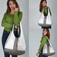 Light Gray Tongan Polynesian Tribal Grocery Bag - Polynesian Pride