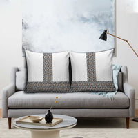 Light Gray Tongan Polynesian Tribal Pillow Cover - Polynesian Pride