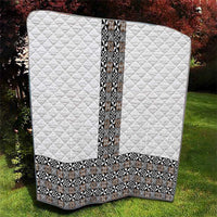 Light Gray Tongan Polynesian Tribal Quilt - Polynesian Pride