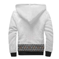 Light Gray Tongan Polynesian Tribal Sherpa Hoodie - Polynesian Pride