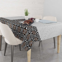 Light Gray Tongan Polynesian Tribal Tablecloth - Polynesian Pride