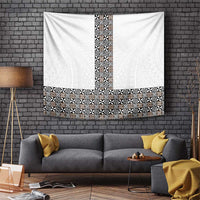Light Gray Tongan Polynesian Tribal Tapestry - Polynesian Pride