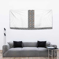 Light Gray Tongan Polynesian Tribal Tapestry - Polynesian Pride