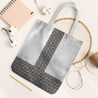 Light Gray Tongan Polynesian Tribal Tote Bag - Polynesian Pride