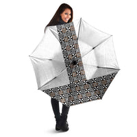 Light Gray Tongan Polynesian Tribal Umbrella - Polynesian Pride