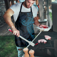 Black Blue Polynesian Tribal Apron - Polynesian Pride
