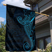 Black Blue Polynesian Tribal Garden Flag LT9 - Polynesian Pride