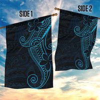 Black Blue Polynesian Tribal Garden Flag LT9 - Polynesian Pride