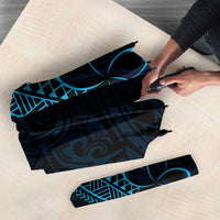 Black Blue Polynesian Tribal Umbrella - Polynesian Pride