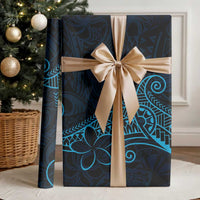 Black Blue Polynesian Tribal Wrapping Paper - Polynesian Pride