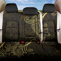 Black Gold Polynesian Tribal Back Car Seat Cover LT9 One Size Gold - Polynesian Pride
