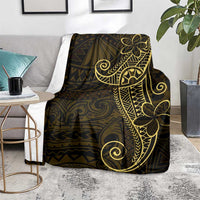 Black Gold Polynesian Tribal Blanket LT9 - Polynesian Pride