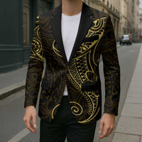 Black Gold Polynesian Tribal Blazer - Polynesian Pride