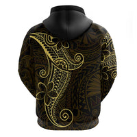Black Gold Polynesian Tribal Hoodie - Polynesian Pride