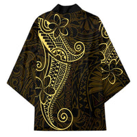 Black Gold Polynesian Tribal Kimono - Polynesian Pride