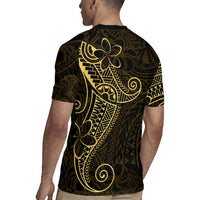 Black Gold Polynesian Tribal Rugby Jersey - Polynesian Pride