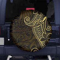 Black Gold Polynesian Tribal Spare Tire Cover - Polynesian Pride