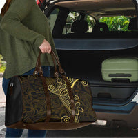 Black Gold Polynesian Tribal Travel Bag - Polynesian Pride