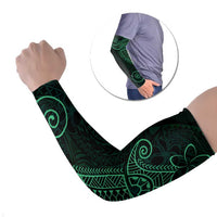 Black Green Polynesian Tribal Arm Sleeves - Polynesian Pride