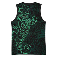 Black Green Polynesian Tribal Basketball Jersey - Polynesian Pride