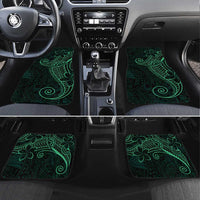 Black Green Polynesian Tribal Car Mats - Polynesian Pride