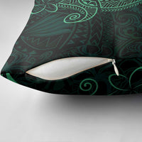 Black Green Polynesian Tribal Pillow Cover LT9 - Polynesian Pride