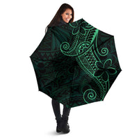 Black Green Polynesian Tribal Umbrella - Polynesian Pride