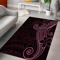 Black Pink Polynesian Tribal Area Rug - Polynesian Pride