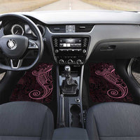 Black Pink Polynesian Tribal Car Mats - Polynesian Pride