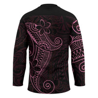 Black Pink Polynesian Tribal Hockey Jersey - Polynesian Pride