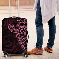 Black Pink Polynesian Tribal Luggage Cover - Polynesian Pride