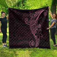 Black Pink Polynesian Tribal Quilt - Polynesian Pride