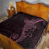 Black Pink Polynesian Tribal Quilt - Polynesian Pride