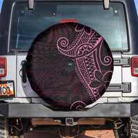 Black Pink Polynesian Tribal Spare Tire Cover - Polynesian Pride