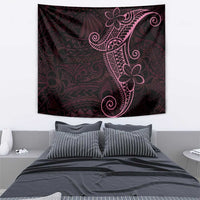 Black Pink Polynesian Tribal Tapestry - Polynesian Pride