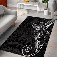 Black White Polynesian Tribal Area Rug - Polynesian Pride