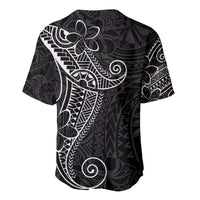 Black White Polynesian Tribal Baseball Jersey - Polynesian Pride