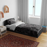 Black White Polynesian Tribal Bedding Set - Polynesian Pride