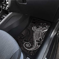 Black White Polynesian Tribal Car Mats - Polynesian Pride