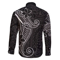 Black White Polynesian Tribal Family Matching Mermaid Dress and Hawaiian Shirt - Polynesian Pride
